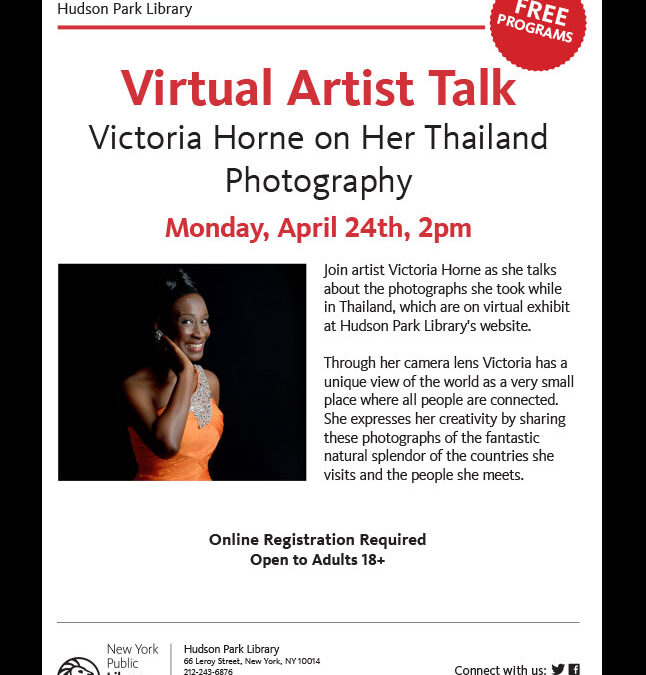 Virtual Artist Talk: Victoria Horne on her Thailand Photography